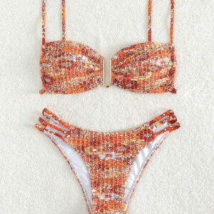 Fashion Printed Swimsuit Sexy Triangle Two-piece Swimsuit Bikini